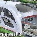 Straddling bus : transport public chinois futuriste