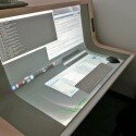 Un bureau tactile incurvé