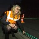 Des marquages lumineux sur les autoroutes intelligentes