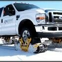 Track N Go : Remplacer les pneus neige par des chenilles sur une voiture